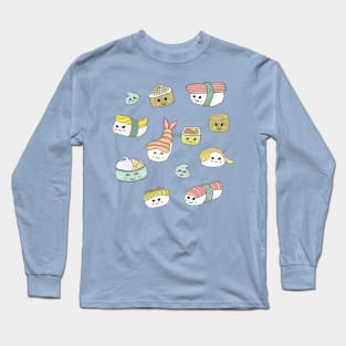 Kawaii Sushi Long Sleeve T-Shirt